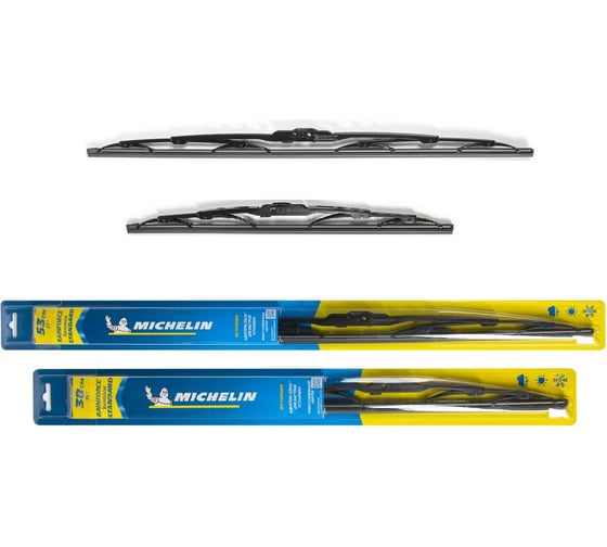 Комплект каркасных щеток стеклоочистителя MICHELIN 21" + 15"/53 + 38 см, K13921-15