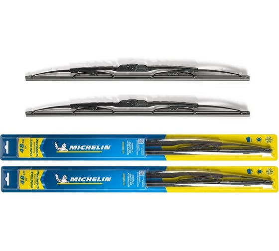 Комплект каркасных щеток стеклоочистителя MICHELIN 19" + 19"/48 + 48 см, K13919-19
