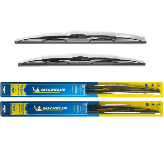 Комплект каркасных щеток стеклоочистителя MICHELIN 19" + 18"/48 + 45 см K13919-18