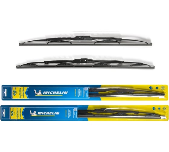 Комплект каркасных щеток стеклоочистителя MICHELIN 19" + 20"/48 + 50 см, K13919-20