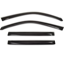 Дефлекторы окон с серебряной окантовкой SIM TOYOTA LC150 0913, LC150 2017, 4 ШТ, NLD.STOLCP0932CR