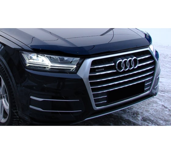 Дефлектор капота SIM Audi Q7 2015-, темный NLD.SAUDQ71512
