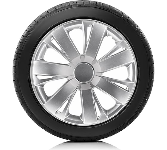 Колпаки на колёса AUTOPROFI комплект из 4 шт, размер 15, 370мм WC-2015 SILVER 15