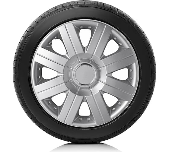 Колпаки на колёса AUTOPROFI комплект из 4 шт, размер 15, 370мм WC-2020 SILVER 15