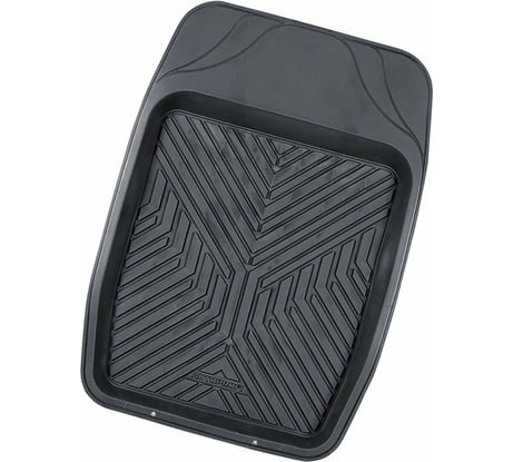 Коврик автомобильный для переднего ряда AUTOPROFI универсальный, морозостойкий, 1 штука, чёрный TER-150f BK