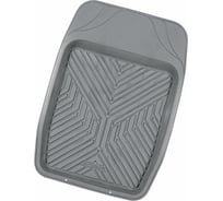 Коврик автомобильный для переднего ряда AUTOPROFI универсальный, морозостойкий, 1 штука, серый TER-150f GY