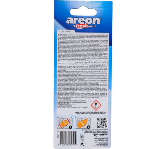 Ароматизатор Areon REFRESHMENT tutti frutti MKS13