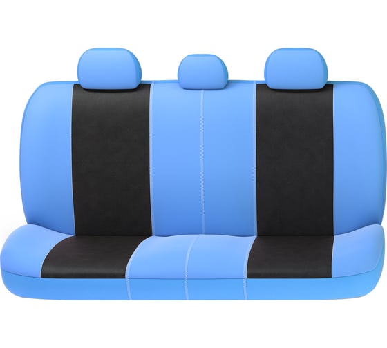 Авточехлы AUTOPROFI GLAMOUR велюр+сетчатая ткань, 11 предметов, голубой GLM-1105 SKY