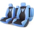 Авточехлы AUTOPROFI GLAMOUR велюр+сетчатая ткань, 11 предметов, голубой GLM-1105 SKY 1