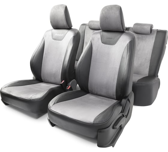Чехлы на сиденья AUTOPROFI Toyota Prius-2 2003-2011 PRI-2Sd 03+ 40-60 A BKD GY