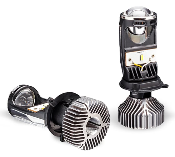 Светодиодная линза Clearlight н4, mini радиатор KBM CL G3 Н4 mini1