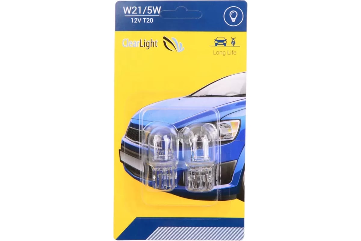Лампа Clearlight w21/5w 12v, блистер 2 шт CL-W21/5W-12V 2B - выгодная ...