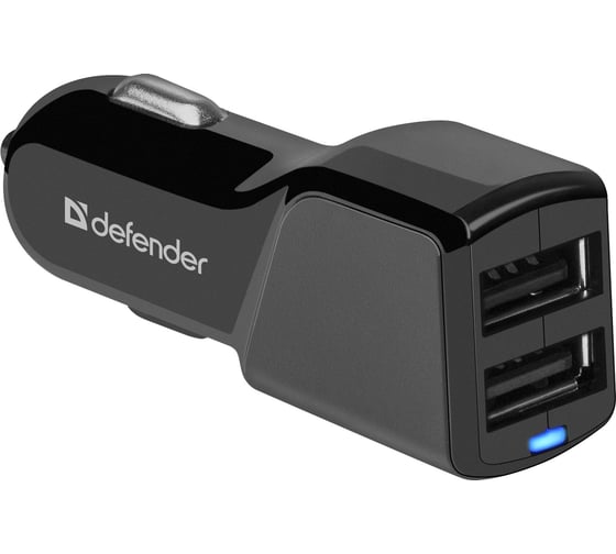 Автомобильный адаптер Defender UCA-34 2xUSB, 5V/3.4А 83834 1