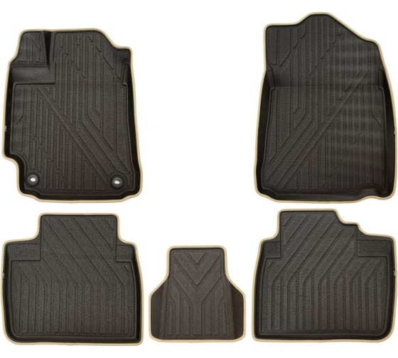 Коврики в салон KVEST TOYOTA Camry, 3D, 2011-2017, XV50, 5 шт KVESTTYT00003K2 1