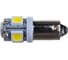 Автолампа диод SKYWAY T9, 12V, 5 SMD, блистер с цоколем, 1-контакт, белая, комплект 2 шт., габариты, номер S08201362 3