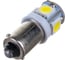 Автолампа диод SKYWAY T9, 12V, 5 SMD, блистер с цоколем, 1-контакт, белая, комплект 2 шт., габариты, номер S08201362 4