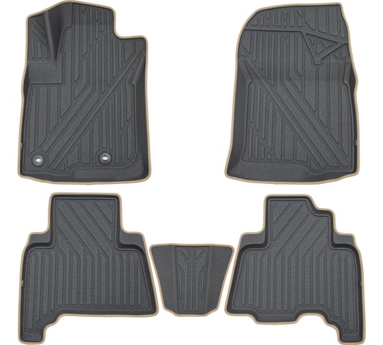 Коврики в салон KVEST TOYOTA LC-150 Prado, 3D, 2013-, 5 шт KVESTTYT00002Kg2 1