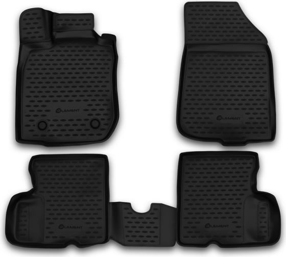 Коврики в салон Element NISSAN Terrano 2014-2016, 2WD, 3D, 4 шт. CARNIS10047k