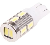 Автолампа диод SKYWAY T10, 12V, 10SMD, блистер без цоколя, 1-контакт, белая, комплект 2 шт., габарите, номер S08201334