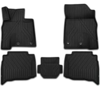 Коврики в салон KVEST TOYOTA LC 200, 3D, 2015-, 5 шт KVESTTYT00001K1