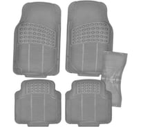 Коврик салона SKYWAY Hot-1 5 предметов, с перемычкой, полиуретановый, серый S01702040