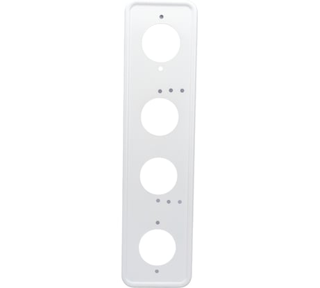 Рамка для номера SKYWAY металл, белая с порошковым покрытием, без надписи, под болт S04101007