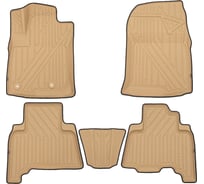 Коврики в салон KVEST TOYOTA LC-150 Prado, 3D, 2013-, 5 шт KVESTTYT00002Kb