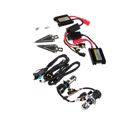Автолампа би-ксенон SKYWAY H4, H/L, 12V, 35W, 5000K, комплект 2 шт, провод 2, блока розжига, SH4, H_L, 5000K, D13, 12V, 35W