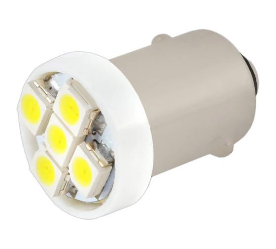 Автолампа диод SKYWAY T8.5, 12V, 9 SMD, блистер с цоколем, BA9S 1-контактная, белая, габариты, номер 2 шт, ST10-BA9S-9B (5050) (blister) (2pcs)
