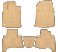 Коврики в салон KVEST TOYOTA LC-150 Prado, 3D, 2013-, 5 шт KVESTTYT00002Kb1