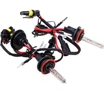Автолампа ксенон SKYWAY H11, 12V, 35W, 6000K, комплект 2 шт, провод, блок розжига, ближний свет, SH11, 6000K, D13, 12V, 35W