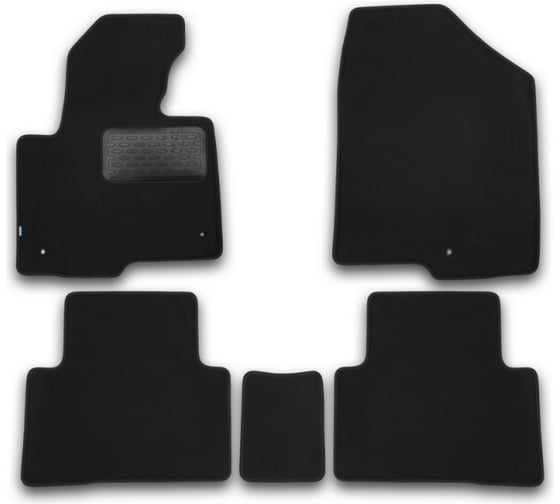 Коврики в салон Klever Premium Hyundai Santa Fe, АКПП, 2012-2017, кроссовер, 5 штук ACT.KVR03205422110kh 1