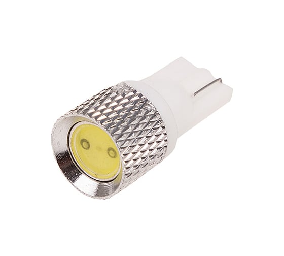 Автолампа диод SKYWAY T10, 12V, 1 SMD, блистер EXTRA LIGHT без цоколя, 1-контакт, белая, габариты, номер S08201329