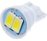 Автолампа диод SKYWAY T10, 12V, 2 SMD, блистер без цоколя, 1-контакт, белая, комплект 2 шт., габариты, салон S08201331 1