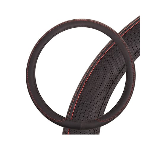 Оплетка SKYWAY Art-8 M, черная, экокожа S01102173