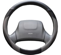 Оплетка SKYWAY Combo-6 L черно/серая, экокожа S01102295