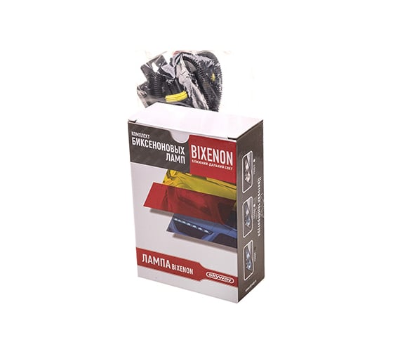 Автолампа би-ксенон SKYWAY H4, H/L, 12V, 35W, 6000K, 2600LM, комплект 2 шт, провод ближний-дальний свет, S04501002