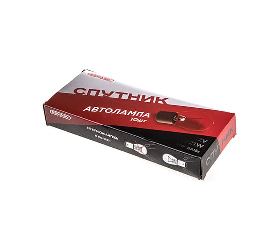 Автолампа SKYWAY P21W, 12V, 21W, c цоколем, ВА15s, 1-контактная, спутник, габариты, стопы, поворот S09101059