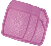 Коврики автомобильные AUTOPROFI универсальные, морозостойкие, комплект из 4 предметов, розовый TER-150 PINK