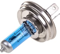 Автолампа SKYWAY H4, 12V, 60/55W, P45t, 2-контакта xenon white+30, 4500К, спутник 2 шт, ближний, дальний S09101042