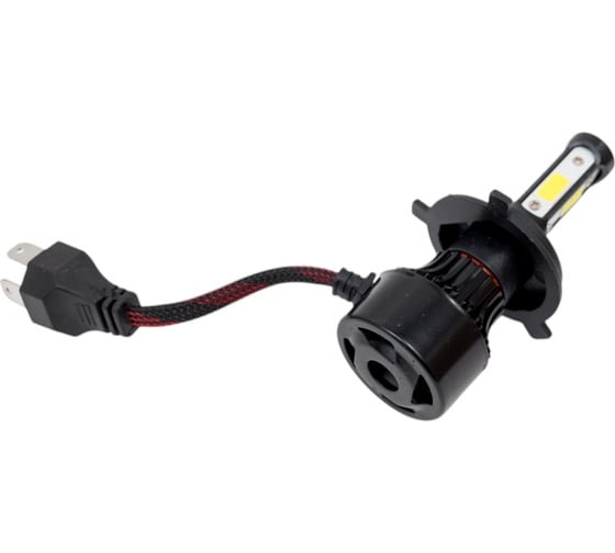Автолампа SKYWAY LED, H4, 12/24V, 28W, 6000K, 4000Lm, 2-контактная, 2 шт, радиатор+вентилятор охлаждения S08701007