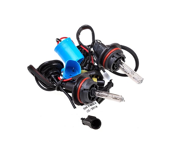 Автолампа ксенон SKYWAY HB1, 12V, 35W, 6000K, 2600LM, комплект 2 шт, ближний свет S04501026