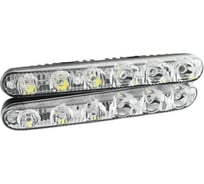 Ходовые огни SKYWAY, 12V, 6 диодов, 6 W, 2 шт. S08501007