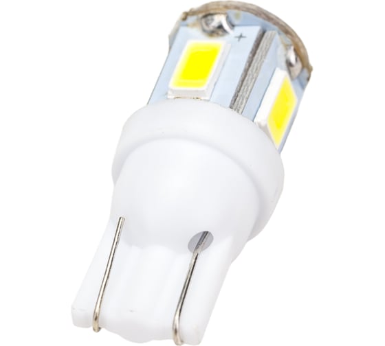 Автолампа диод SKYWAY T10, 12V, 5 SMD, блистер, без цоколя, 1-контакт, 2 шт. S08201343