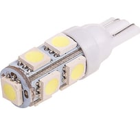 Автолампа диод SKYWAY T10, 12V, 9 SMD, блистер, без цоколя, 1-контакт, 2 шт. S08201346
