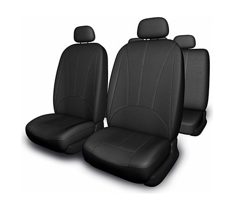 Чехлы на сиденья SKYWAY Prestige-5 экокожа, 11 предметов, черный S01301015