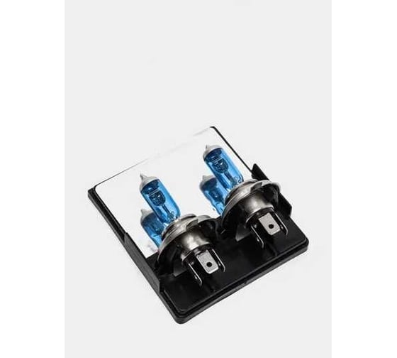 Автолампа SKYWAY XENON WHITE+30, H4, 12V, 100/90W, P43t, 2-контакта, 4500 К, 2 шт S09101037