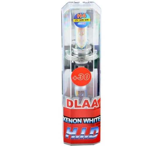 Автолампа SKYWAY H4, 12V, 100/90W, P43t, 2-контакта, XENON WHITE+30, 4500К, 2 шт