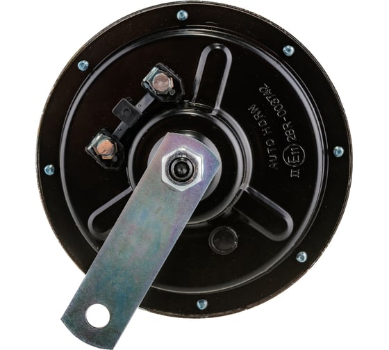 Звуковой сигнал SKYWAY SUPER HORN, дисковый, d=125 мм, 12V, 105dB, металл, 2 шт, S07601001