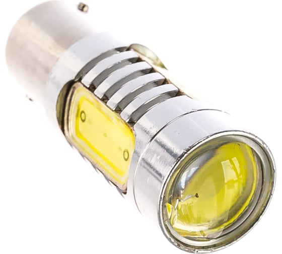 Автолампа диод SKYWAY S25, 12V, 4SMD, BA15s, 1-контакт с линзой, белая ,1.5W S1156_1157-4SMD-1.5W_SMD with lens